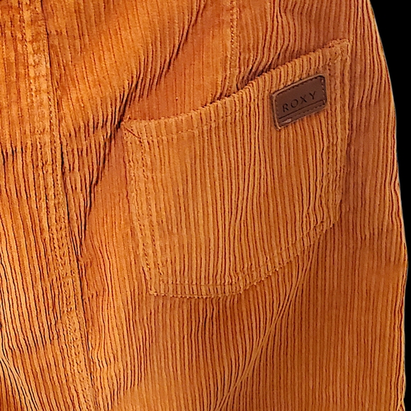 Roxy Orange Corduroy Mini Skirt - Picture 5 of 6